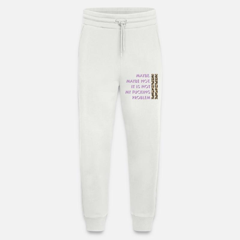 Maybe not – my problem - Jogging Pants - made by SPREAD  - OFF WHITE