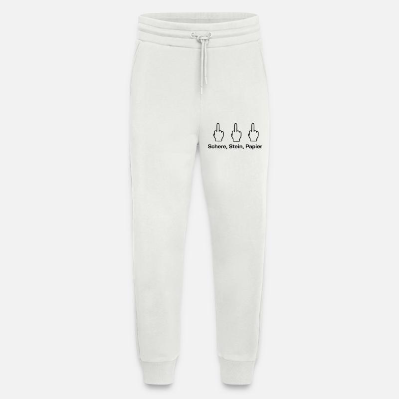 Schere Stein Papier - Jogginghose - made by SPREAD - OFF WHITE