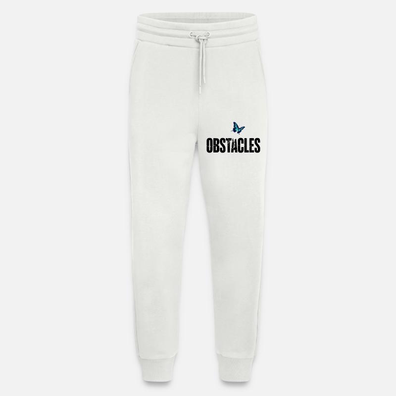 OBSTACLES – Hindernisse zerbrechen - Jogginghose - made by SPREAD - OFF WHITE