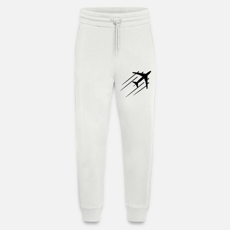 Luftfartssketch - Organic relaxed joggingbukser made in EU - OFF WHITE