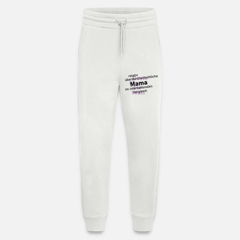 überdurchschnittliche mama - Jogginghose - made by SPREAD - OFF WHITE
