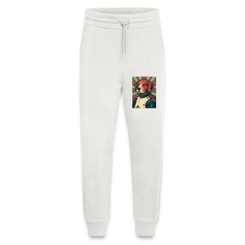 Dog General Retro Poster Style Vintage Design - Jogging Pants - made by SPREAD  - OFF WHITE - Front