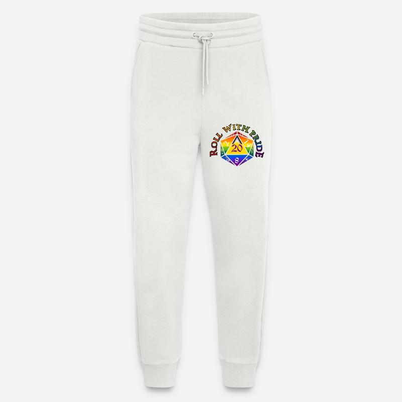 Roll with PRIDE ! - Pantalon de jogging bio décontracté fabriqué en UE - OFF WHITE