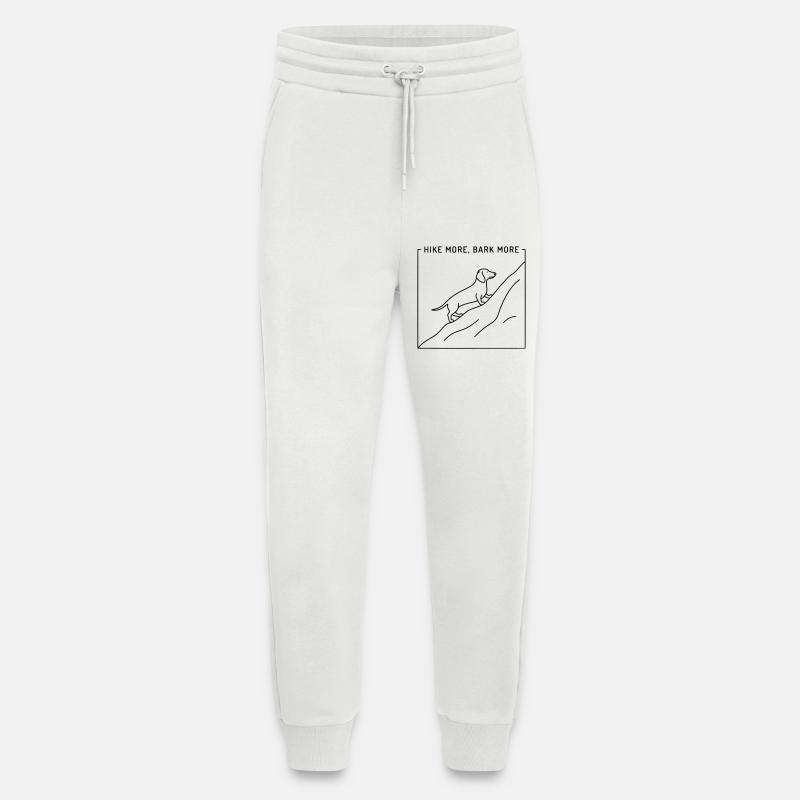 Marchez plus Aboiez plus - Pantalon de jogging bio décontracté fabriqué en UE - OFF WHITE