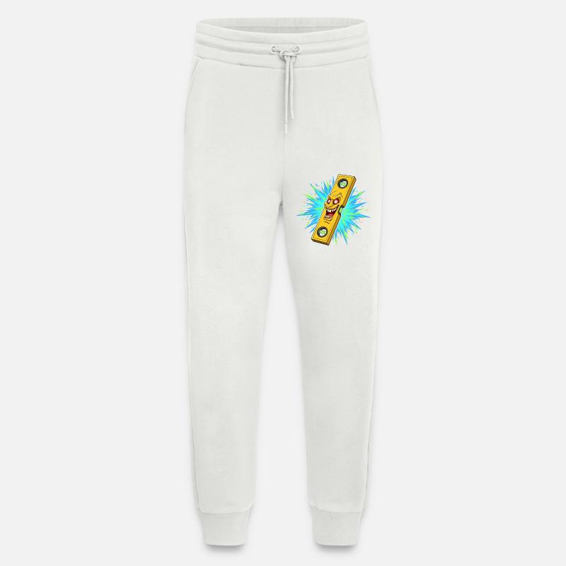 Furious level tool with explosion - Jogging Pants - made by SPREAD  - OFF WHITE