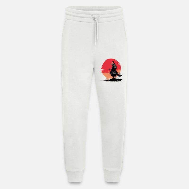 Fox Samurai at Sunset - Jogging Pants - made by SPREAD  - OFF WHITE