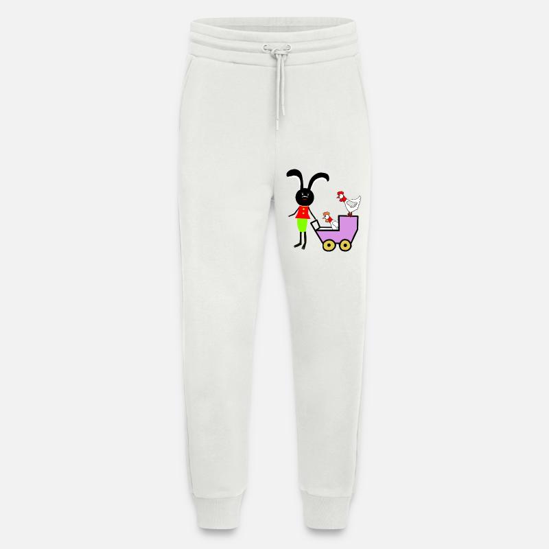 Rabbit Bunny Easter Chickens Kids - Jogging Pants - made by SPREAD  - OFF WHITE