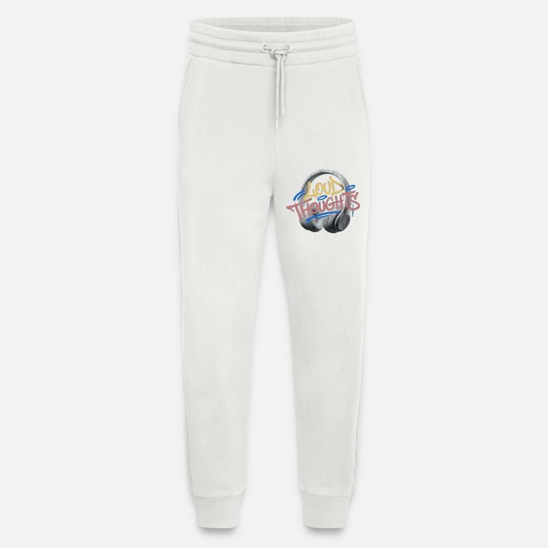 Loud Thoughts Graffiti - Jogging Pants - made by SPREAD  - OFF WHITE