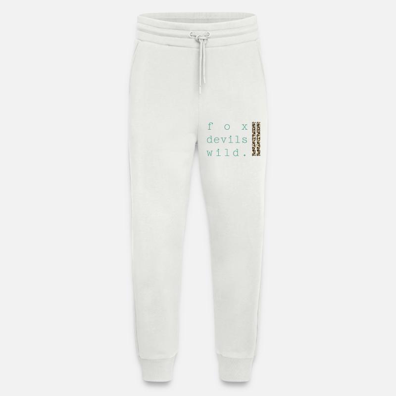 Fox Devil Wild Leopard - Jogging Pants - made by SPREAD  - OFF WHITE