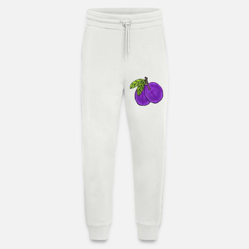 Plums Fruit Fruit Plum Garden - Jogging Pants - made by SPREAD  - OFF WHITE