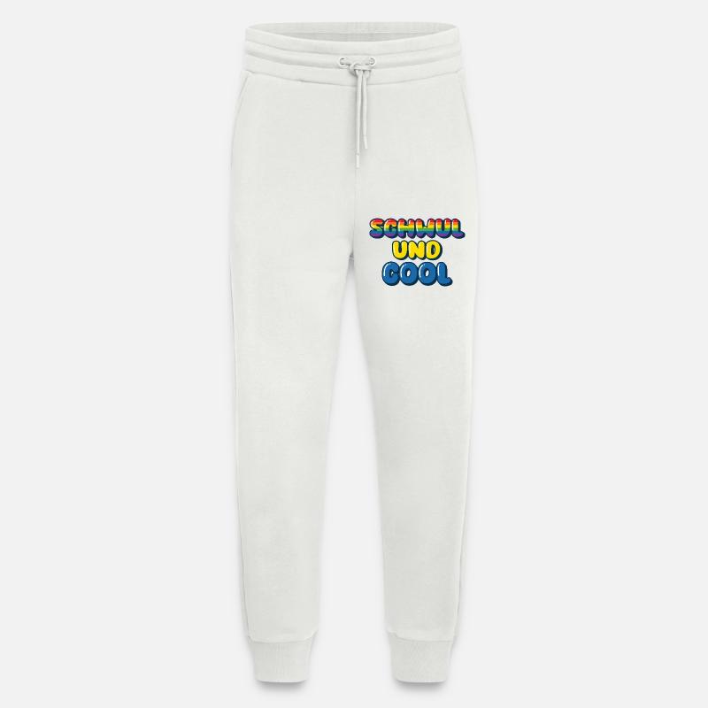 Gay and Cool / CSD, Pride design - Jogging Pants - made by SPREAD - OFF WHITE