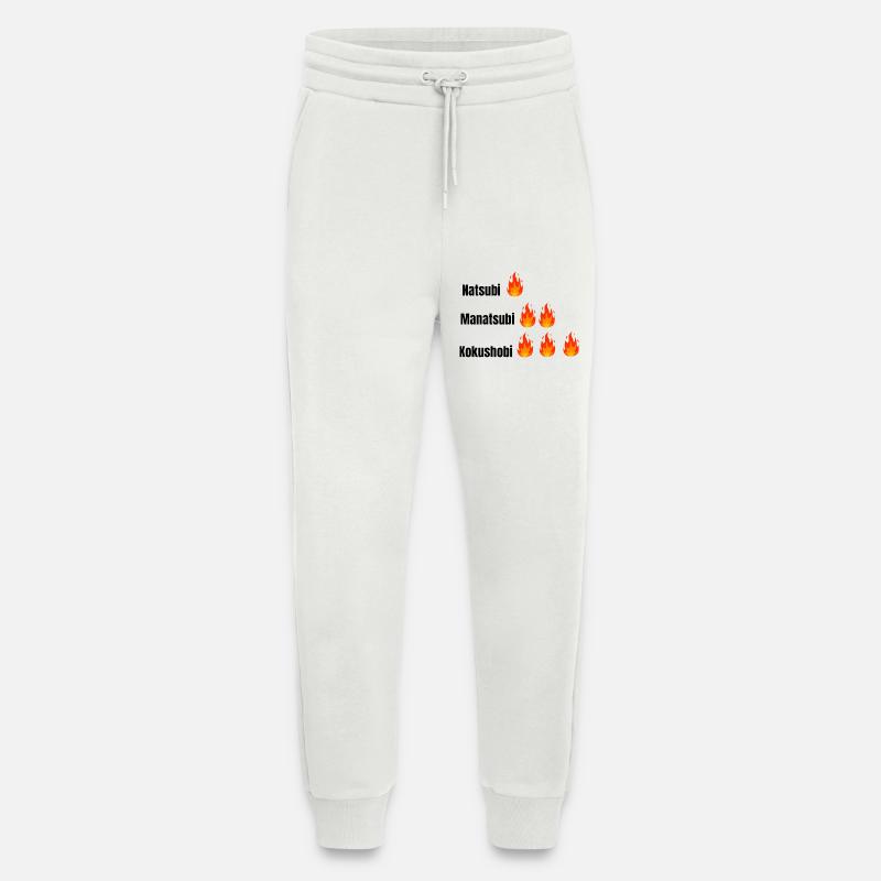 Three Layers Flame Typography - Jogging Pants - made by SPREAD  - OFF WHITE