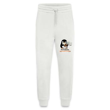 Ich mach das Pinguin lustiger Büro Spruch - Jogginghose - made by SPREAD - OFF WHITE - Vorne