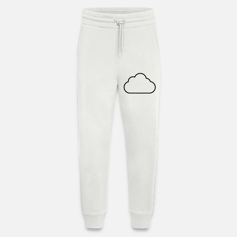 Cloud outline - Jogging Pants - made by SPREAD  - OFF WHITE
