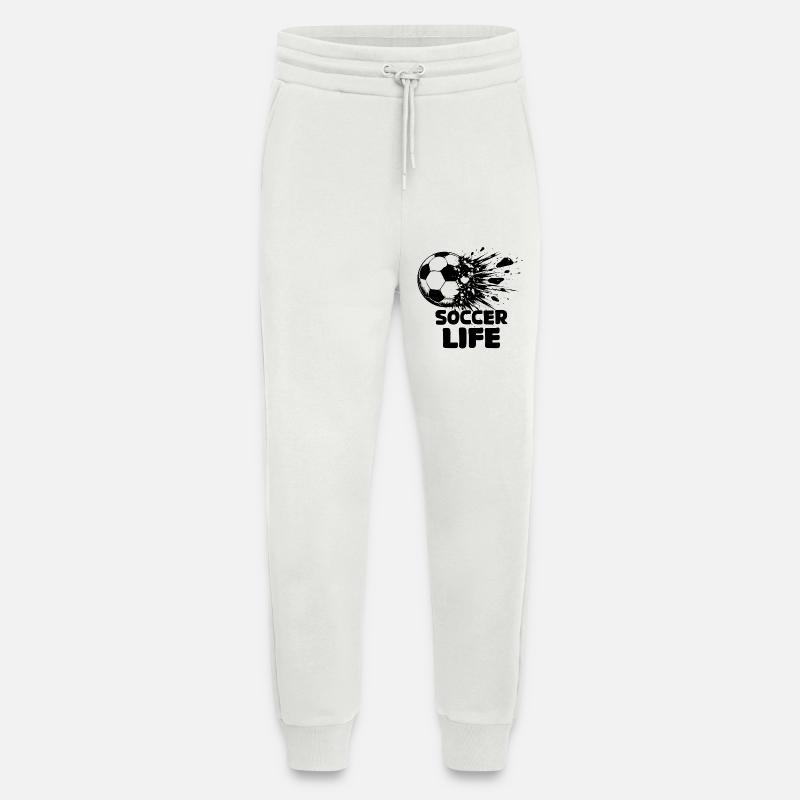 Exploding Football Black Design - Jogging Pants - made by SPREAD  - OFF WHITE