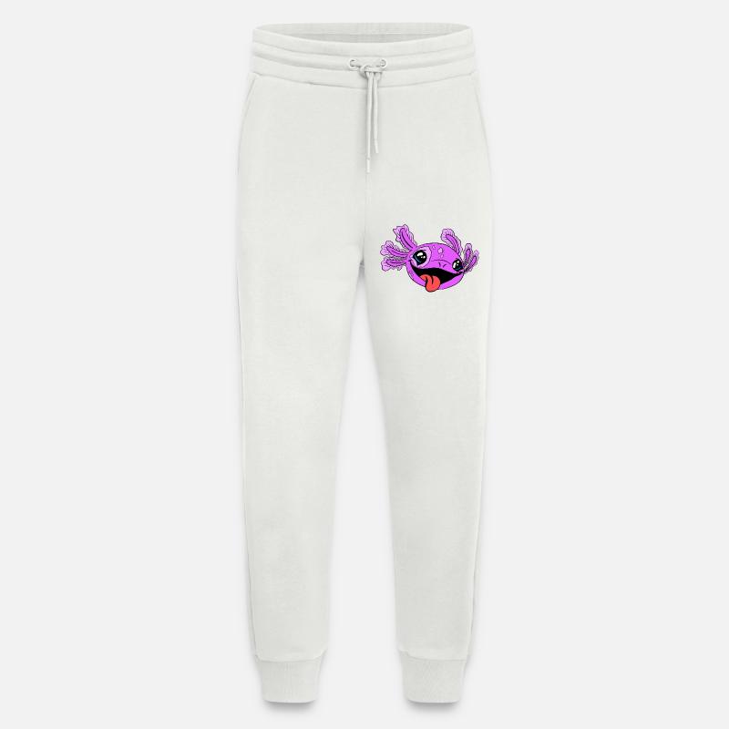 Frecher Axolotl mit Zunge - Jogginghose - made by SPREAD - OFF WHITE