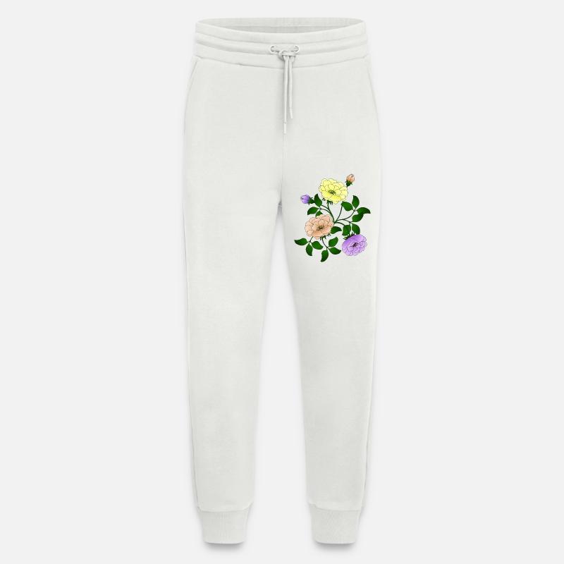 Blumen - Jogginghose - made by SPREAD - OFF WHITE