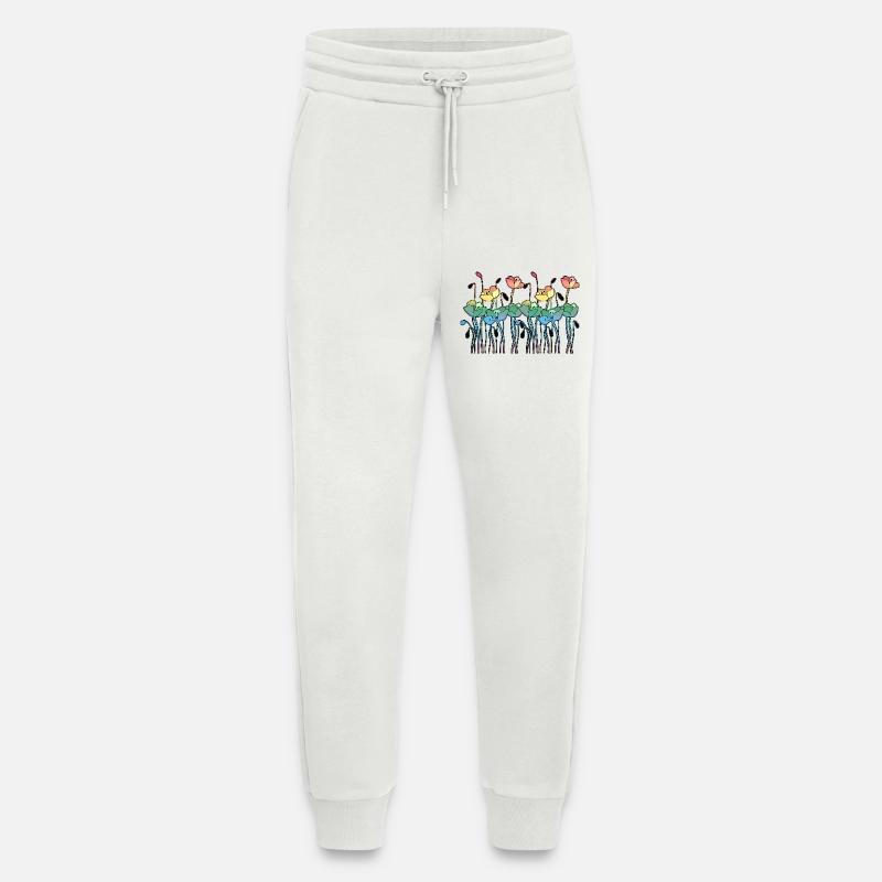 Blumen - Jogginghose - made by SPREAD - OFF WHITE