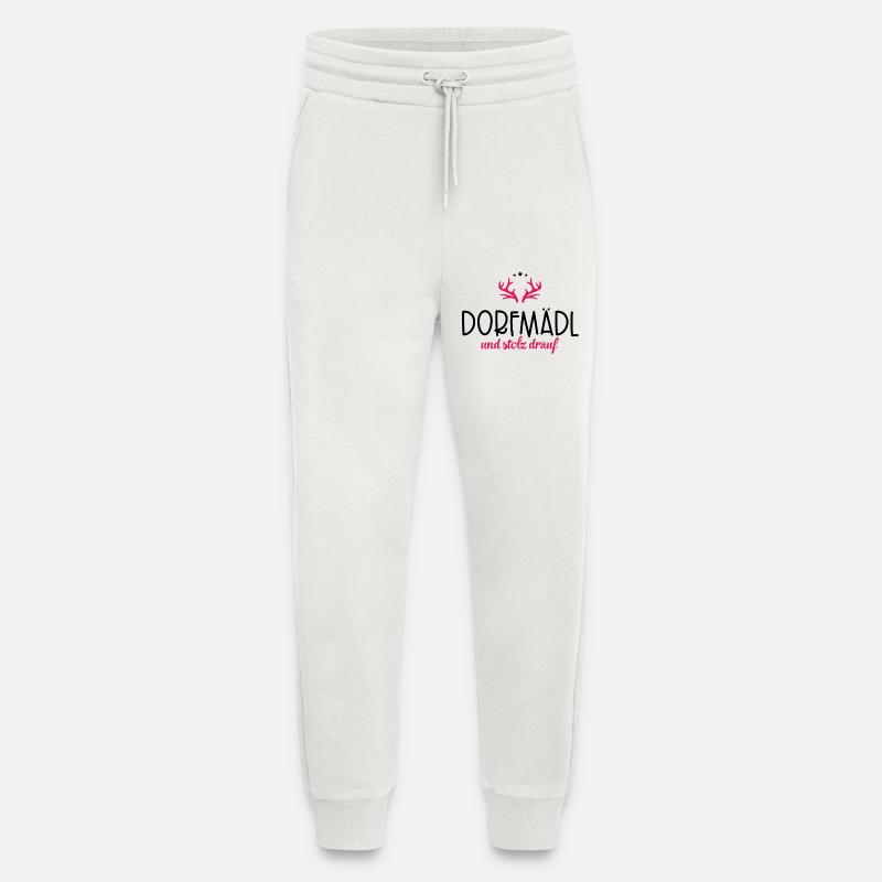 Dorfmädl - Pantalon de jogging bio décontracté fabriqué en UE - OFF WHITE