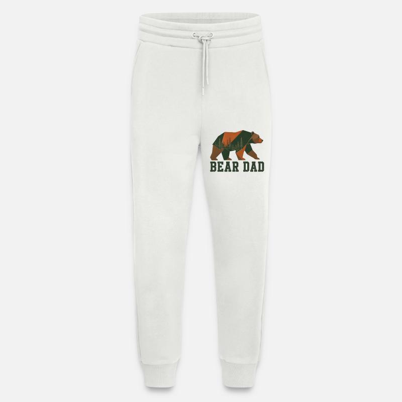 Bear Dad Forest - Jogging Pants - made by SPREAD  - OFF WHITE