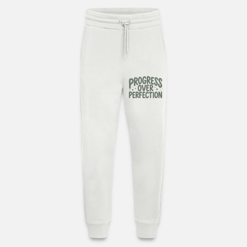 Fortschritt zählt | Motivation - Jogginghose - made by SPREAD - OFF WHITE