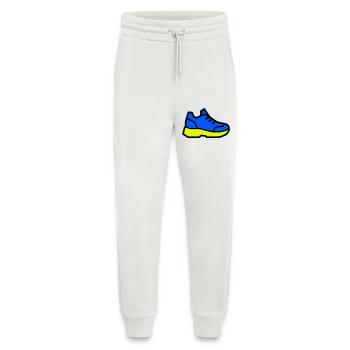 Moderner Laufschuh Sneaker - Jogginghose - made by SPREAD - OFF WHITE - Vorne