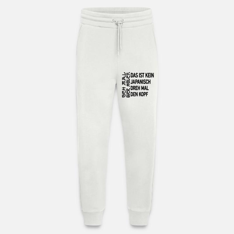 Va te prendre une bière - Pantalon de jogging bio décontracté fabriqué en UE - OFF WHITE