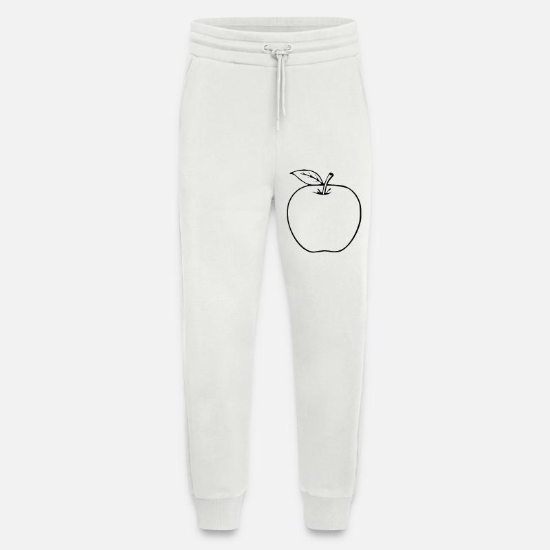 Apple Minimalist Gift - Jogging Pants - made by SPREAD - OFF WHITE
