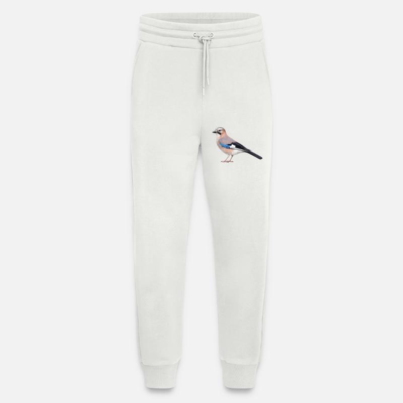 Realistic jay - Jogging Pants - made by SPREAD  - OFF WHITE