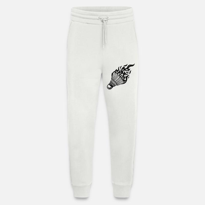 Flame Shuttlecock - Jogging Pants - made by SPREAD  - OFF WHITE