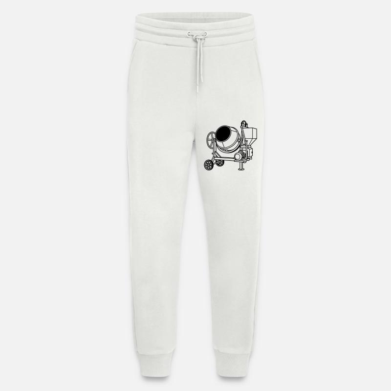cement drum - Jogging Pants - made by SPREAD - OFF WHITE