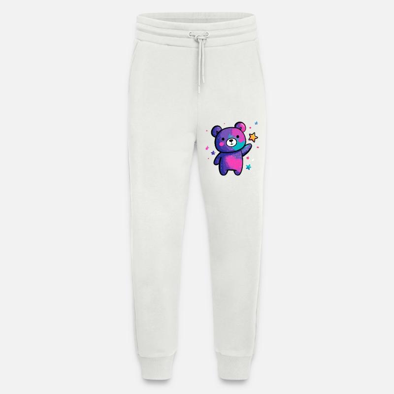 Kosmischer Panda Sternenzauber - Jogginghose - made by SPREAD - OFF WHITE