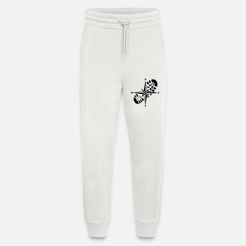 Hiker Compass Hiking Gift - Jogging Pants - made by SPREAD  - OFF WHITE