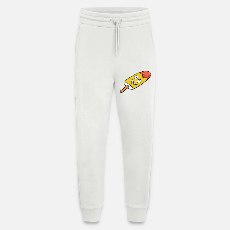 Fröhliches Zitronen-Eis Eiskrem Kinder  - Jogging Pants - made by SPREAD  - OFF WHITE