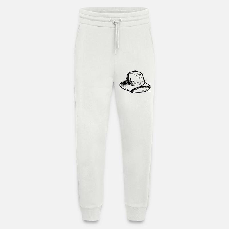 Safari Hat - Jogging Pants - made by SPREAD  - OFF WHITE