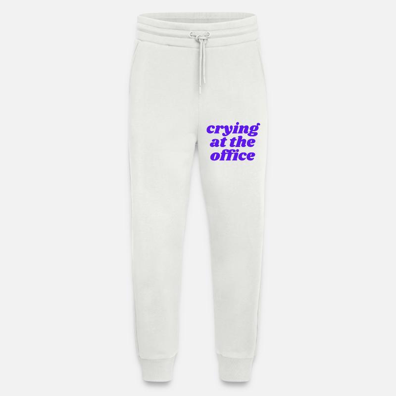 crying at the office - Jogginghose - made by SPREAD - OFF WHITE