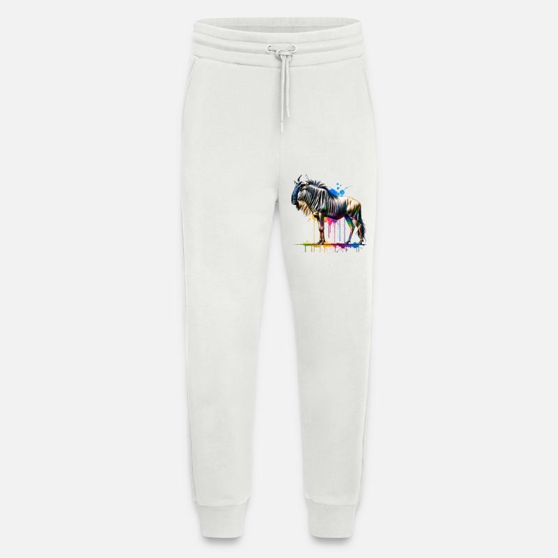 Gnu Geschenk - Jogginghose - made by SPREAD - OFF WHITE