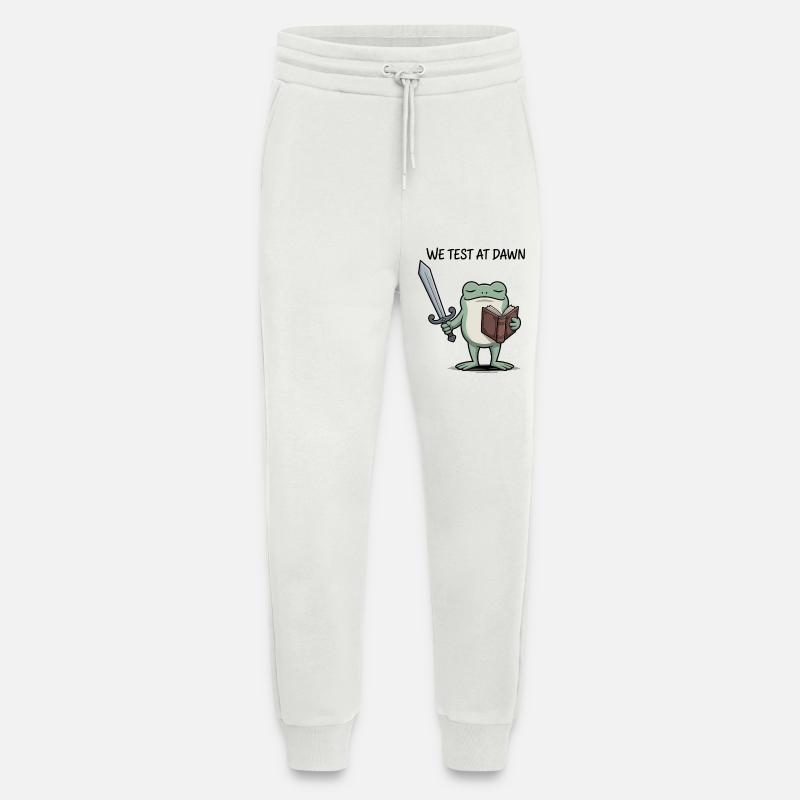 Dawn Frog Knight: Sword & Book - Jogging Pants - made by SPREAD  - OFF WHITE