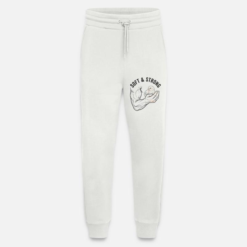 Strong and Gentle - Jogging Pants - made by SPREAD - OFF WHITE