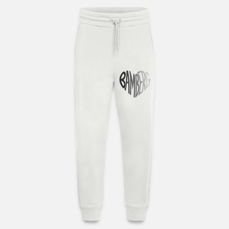Bamberg Herz Typo - Jogginghose - made by SPREAD - OFF WHITE