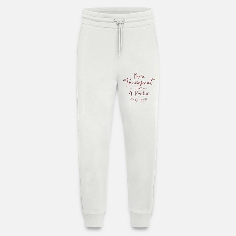 Mein Therapeut hat Vier Pfoten - Jogginghose - made by SPREAD - OFF WHITE