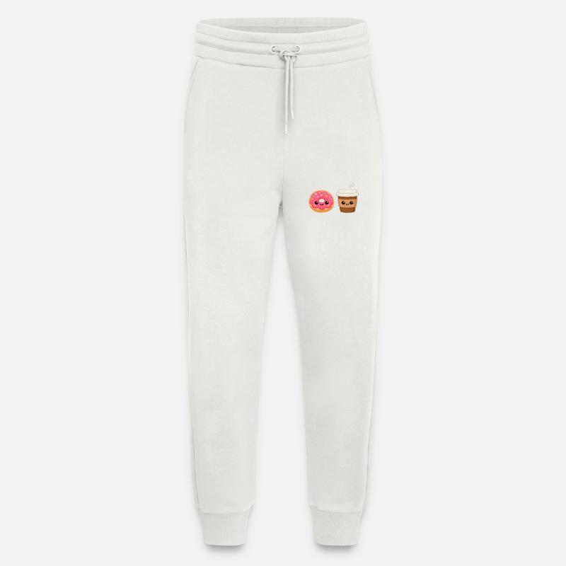 Donut- und Kaffeefreunde - Jogginghose - made by SPREAD - OFF WHITE