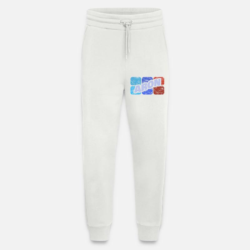 First name Aron - Jogging Pants - made by SPREAD  - OFF WHITE
