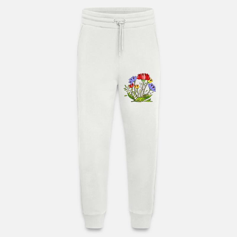 Blumen - Jogginghose - made by SPREAD - OFF WHITE