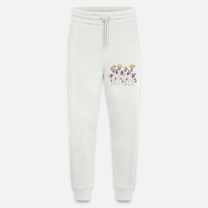 Blumen - Jogginghose - made by SPREAD - OFF WHITE