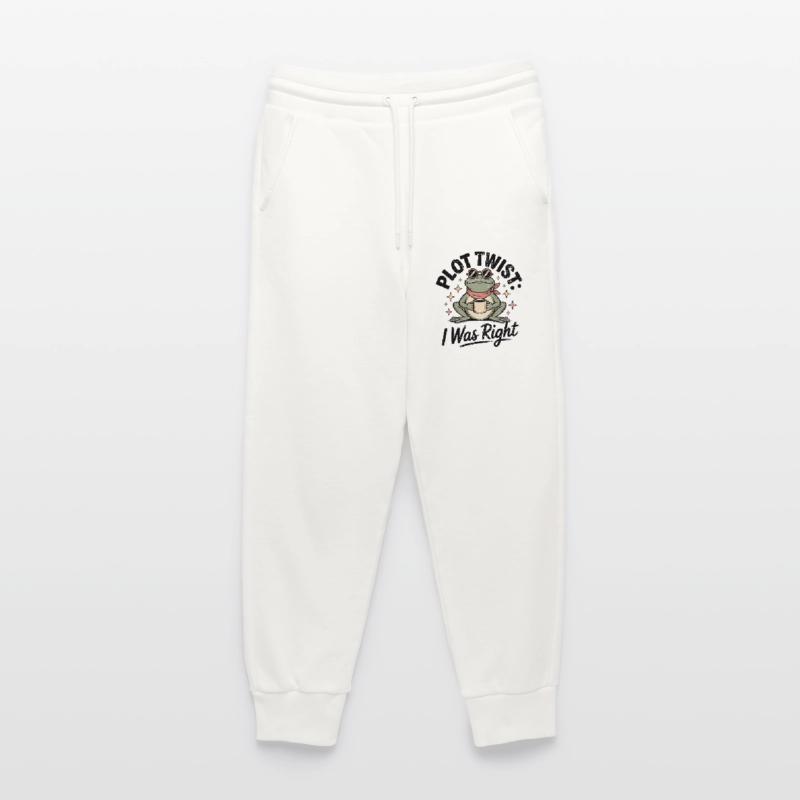 Plot Twist Frog : J’avais raison Pantalon de jogging bio décontracté fabriqué en UE