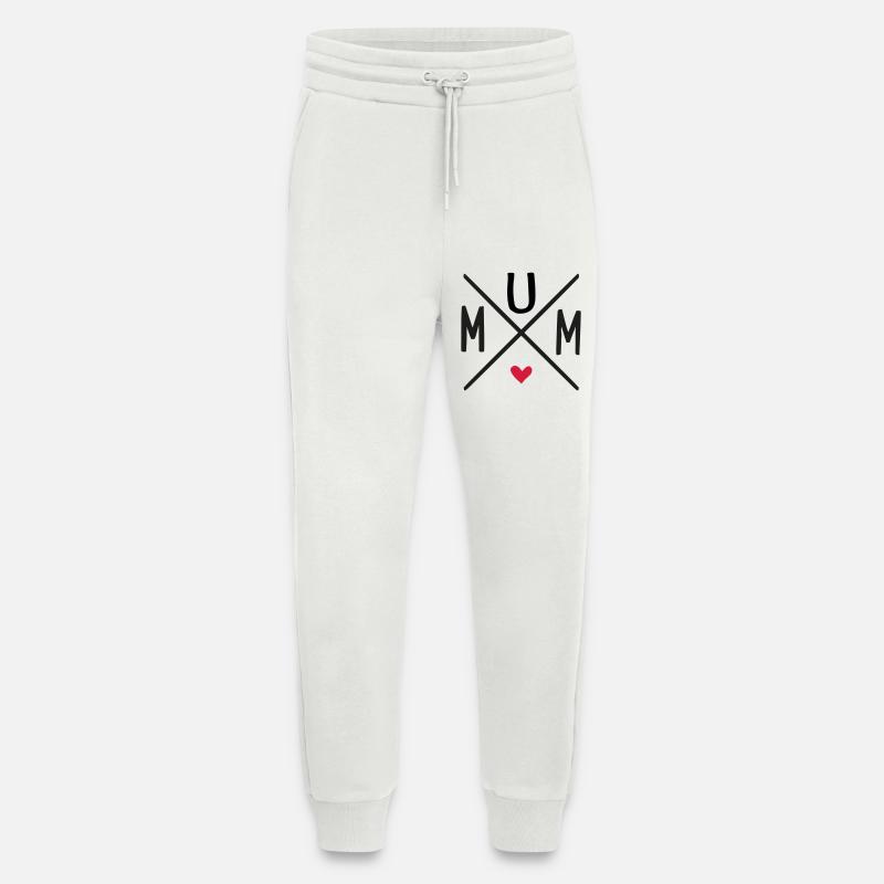 maman - Pantalon de jogging bio décontracté fabriqué en UE - OFF WHITE