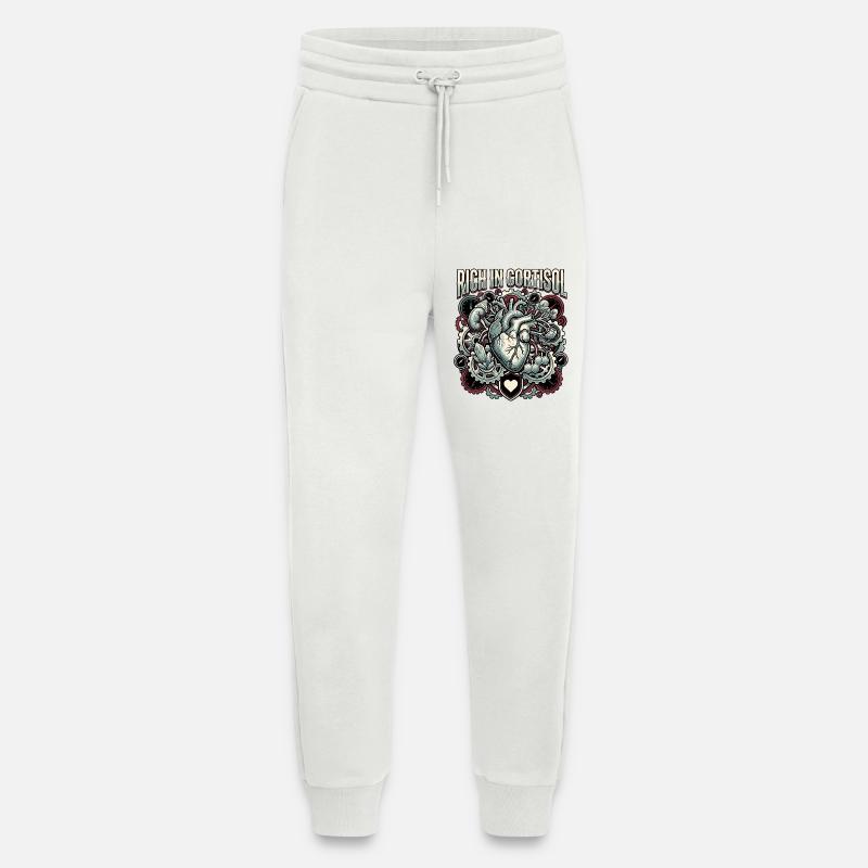 Rich In Cortisol - Jogginghose - made by SPREAD - OFF WHITE