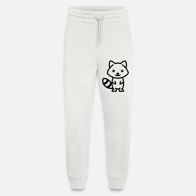 raccoon - Jogging Pants - made by SPREAD  - OFF WHITE