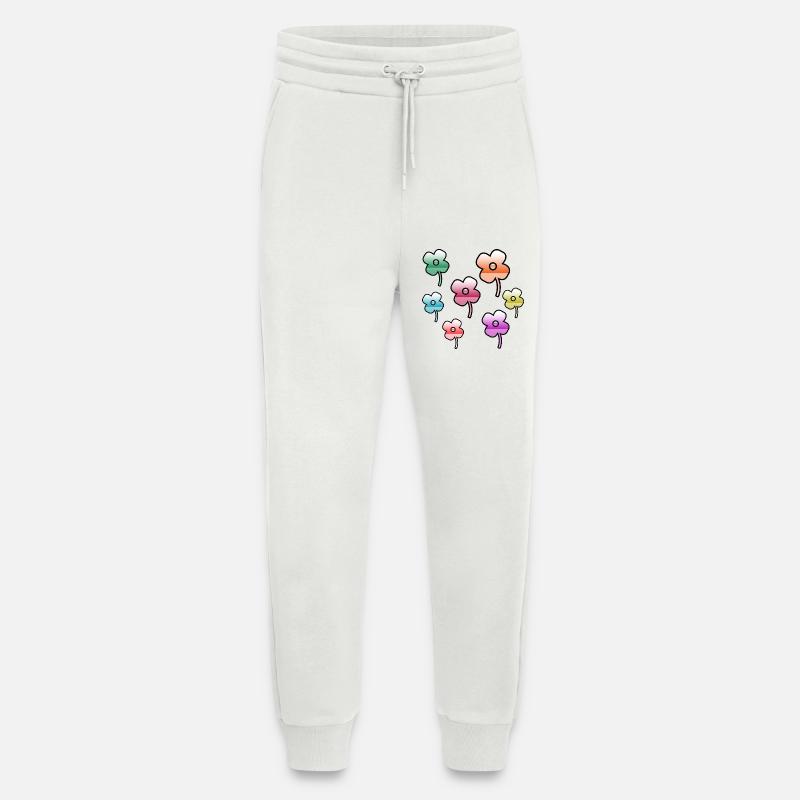 Blumen - Jogginghose - made by SPREAD - OFF WHITE